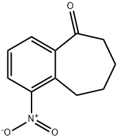 1-NITRO-6,7,8,9-TETRAHYDRO-5H-BENZO[7]ANNULEN-5-ONE 구조식 이미지