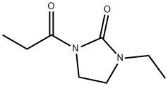 2-Imidazolidinone,  1-ethyl-3-(1-oxopropyl)- Structure