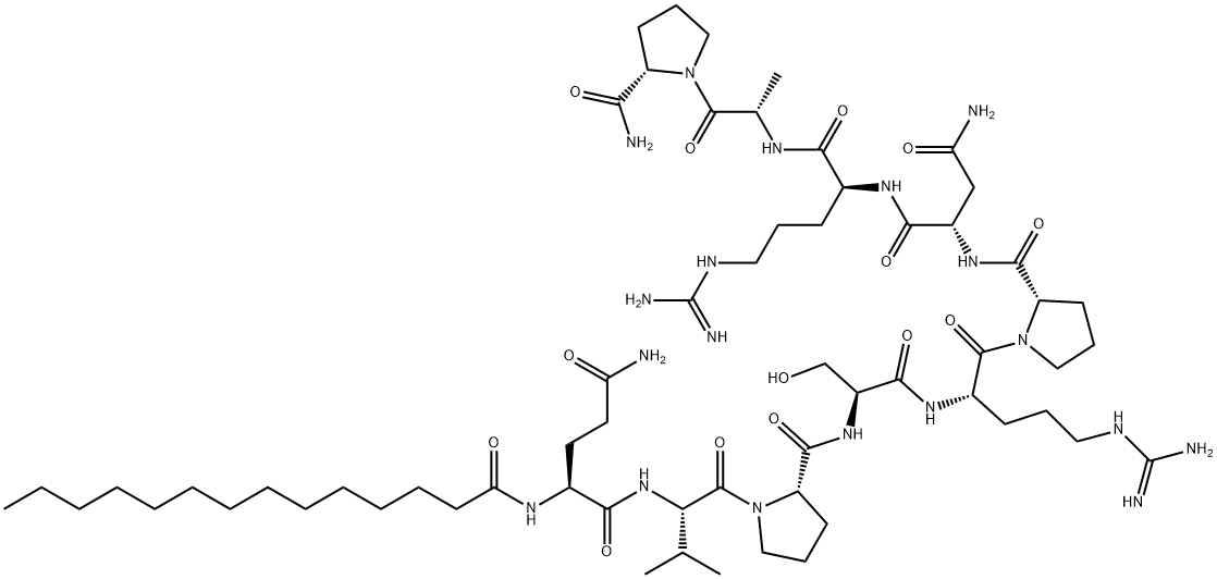 DYNAMIN INHIBITORY PEPTIDE, MYRISTOYLATED Structure