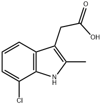 (7-CHLORO-2-METHYL-1H-INDOL-3-YL)-ACETIC ACID Structure