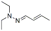 2-Butenal diethyl hydrazone Structure