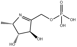 2H-Pyrrole-3,4-diol, 3,4-dihydro-2-methyl-5-[(phosphonooxy)methyl]-, (2S,3R,4R)- (9CI) Structure