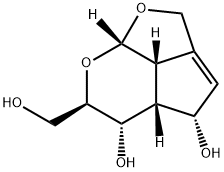 2H-1,7-Dioxacyclopent[cd]indene-4,5-diol, 4,4a,5,6,7a,7b-hexahydro-6-(hydroxymethyl)-, (4S,4aR,5S,6R,7aS,7bS)- (9CI) Structure