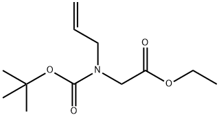 ethyl 2-(allyl(tert-butoxycarbonyl)aMino)acetate Structure