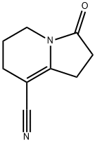 8-Indolizinecarbonitrile,1,2,3,5,6,7-hexahydro-3-oxo-(9CI) Structure