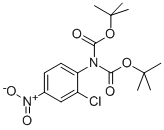 N,N-DIBOC-2-CHLORO-4-NITROANILINE 구조식 이미지