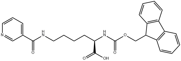 FMOC-D-LYS(NICOTINOYL)-OH Structure