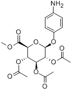 4-AMINOPHENYL 2,3,4-TRI-O-ACETYL-BETA-D-GLUCURONIDE METHYL ESTER Structure