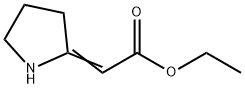 2-(2-pyrrolidinylidene)-Acetic acid ethyl ester Structure