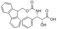 (2R,3S)-3-(FMOC-AMINO)-2-HYDROXY-3-PHENYL-PROPANOIC ACID 구조식 이미지