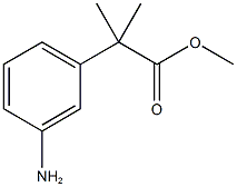 methyl 2-(3-aminophenyl)-2-methylpropanoate 구조식 이미지