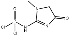 (4,5-Dihydro-1-methyl-4-oxo-1H-imidazol-2-yl)phosphoramidic dichloride Structure