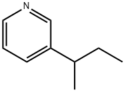 Pyridine, 3-(1-methylpropyl)- Structure