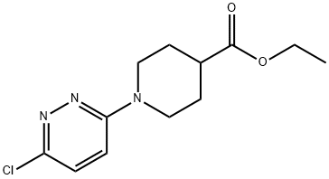 Ethyl 1-(6-Chloropyridazin-3-yl)piperidine-4-carboxylate 구조식 이미지
