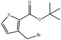 tert-butyl 3-(bromomethyl)thiophene-2-carboxylate Structure