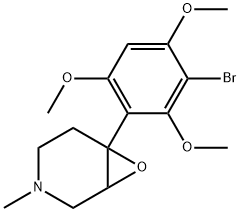 6-(3-broMo-2,4,6-triMethoxyphenyl)-3-Methyl-7-oxa-3-azabicyclo[4.1.0]heptane 구조식 이미지