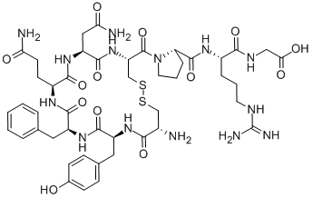 argipressin, Gly(OH9)- 구조식 이미지