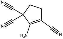 2-Cyclopentene-1,1,3-tricarbonitrile,  2-amino- Structure