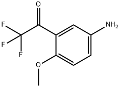 Ethanone, 1-(5-amino-2-methoxyphenyl)-2,2,2-trifluoro- (9CI) 구조식 이미지
