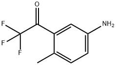 Ethanone, 1-(5-amino-2-methylphenyl)-2,2,2-trifluoro- (9CI) 구조식 이미지