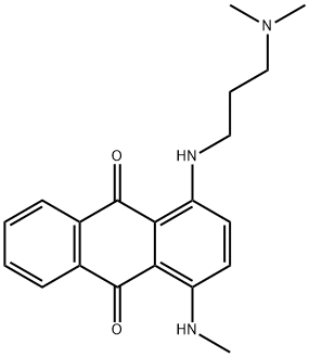 1 - [[3- (диметиламино) пропил] амино] -4- (метиламино) антрахинон структурированное изображение