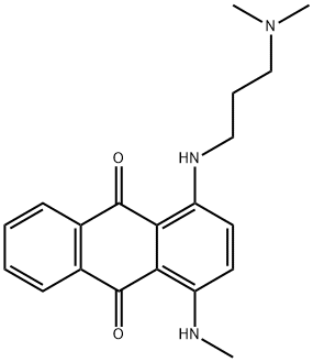 1-[[3-(dimethylamino)propyl]amino]-4-(methylamino)anthraquinone  Structure