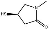 2-Pyrrolidinone,4-mercapto-1-methyl-,(4R)-(9CI) 구조식 이미지