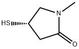 2-Pyrrolidinone,4-mercapto-1-methyl-,(4S)-(9CI) 구조식 이미지