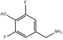 페놀,4-(아미노메틸)-2,6-디플루오로-(9Cl) 구조식 이미지