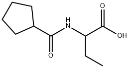 Butanoic  acid,  2-[(cyclopentylcarbonyl)amino]- Structure