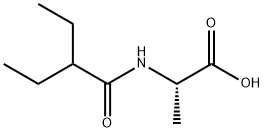 알라닌,N-(2-에틸-1-옥소부틸)- 구조식 이미지