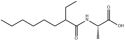 알라닌,N-(2-에틸-1-옥소옥틸)- 구조식 이미지