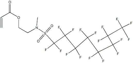 2-[[(헵타데카플루오로옥틸)술포닐]메틸아미노]에틸아크릴레이트 구조식 이미지