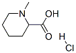 1-METHYLPIPERIDINE-2-CARBOXYLIC ACID HYDROCHLORIDE Structure