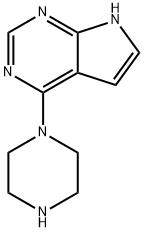 4-(1-PIPERAZINYL)-1H-PYRROLO[2,3-D]PYRIMIDINE Structure