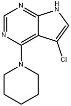 5-Chloro-4-piperidin-1-yl-7H-pyrrolo[2,3-d]pyrimidine 구조식 이미지