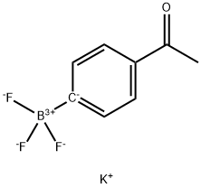 포타슘 4-아세틸페닐트리플루오로보레이트 구조식 이미지