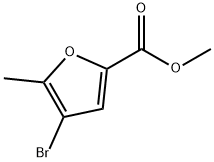 5-Methyl-4-bromo-2-furancarboxylic acid methyl ester Structure