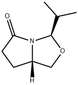 3H,5H-Pyrrolo[1,2-c]oxazol-5-one,tetrahydro-3-(1-methylethyl)-,(3R,7aS)-(9CI) Structure