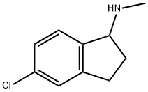 5-CHLORO-2,3-DIHYDRO-N-METHYL-1H-INDEN-1-AMINE Structure