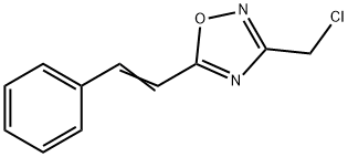 3-(CHLOROMETHYL)-5-STYRYL-1,2,4-OXADIAZOLE Structure