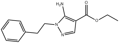 ETHYL 5-AMINO-1-PHENETHYLPYRAZOLE-4-CARBOXYLATE Structure