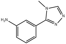 3-(4-METHYL-4H-1,2,4-TRIAZOL-3-YL)ANILINE Structure