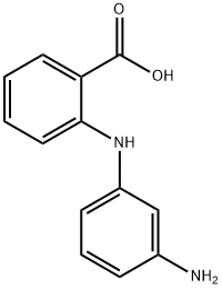 2-[(3-Aminophenyl)amino]benzoic acid Structure