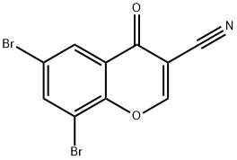 3-CYANO-6,8-DIBROMOCHROMONE Structure