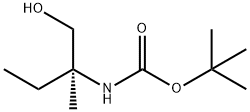 Carbamic acid, [(1S)-1-(hydroxymethyl)-1-methylpropyl]-, 1,1-dimethylethyl 구조식 이미지