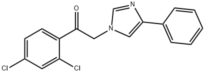 Ethanone,  1-(2,4-dichlorophenyl)-2-(4-phenyl-1H-imidazol-1-yl)- Structure