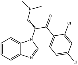 2-Propen-1-one,  2-(1H-benzimidazol-1-yl)-1-(2,4-dichlorophenyl)-3-(dimethylamino)- Structure