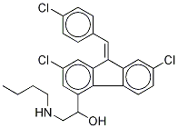 Desbutyl LuMefantrine Structure