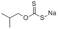 Sodium O-isobutyl dithiocarbonate 구조식 이미지